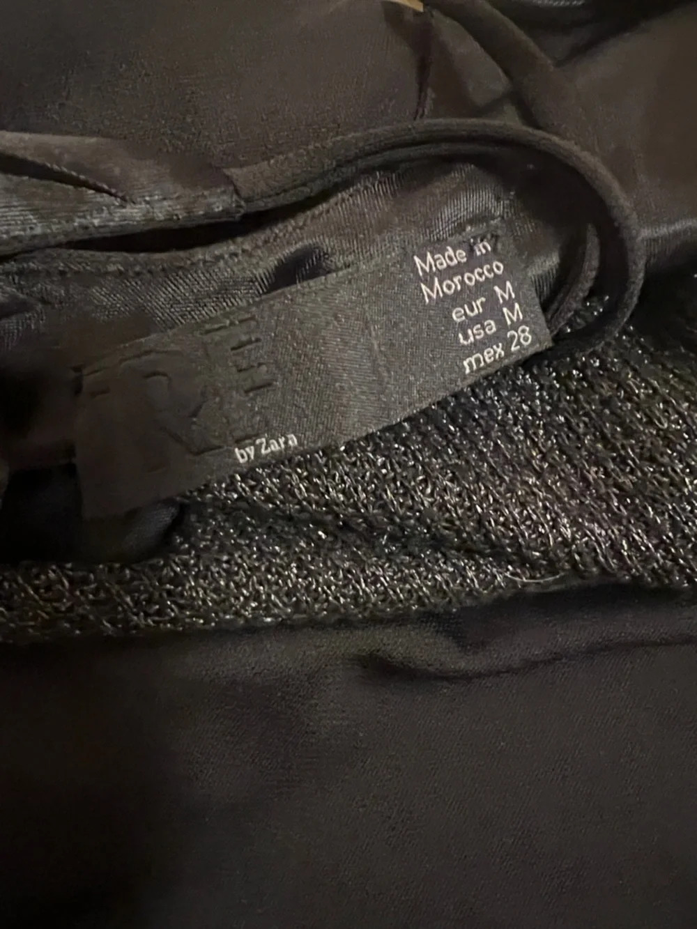 Zara Black Dress with Shimmering Bodice - Picture 2 of 7